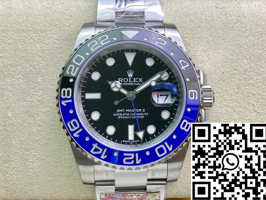 Black Clean Factory GMT Rolex Dial Master 116710BLNR-78200 II 0504